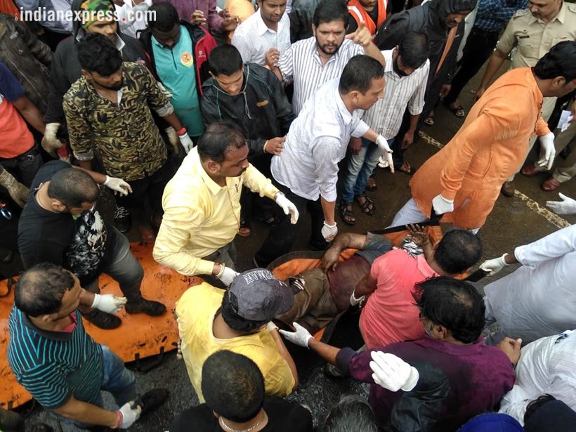raigad bus accident, bus accident raigad, ndrf, Dr Balasaheb Sawant Konkan Agriculture University, agriculture university bus accident, maharashtra news
