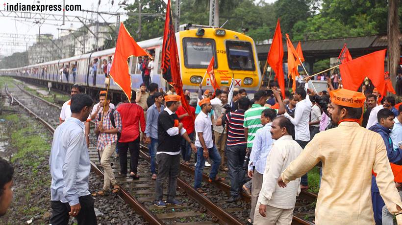 This is the violence that led to Maratha outfits withdrawing quota stir
