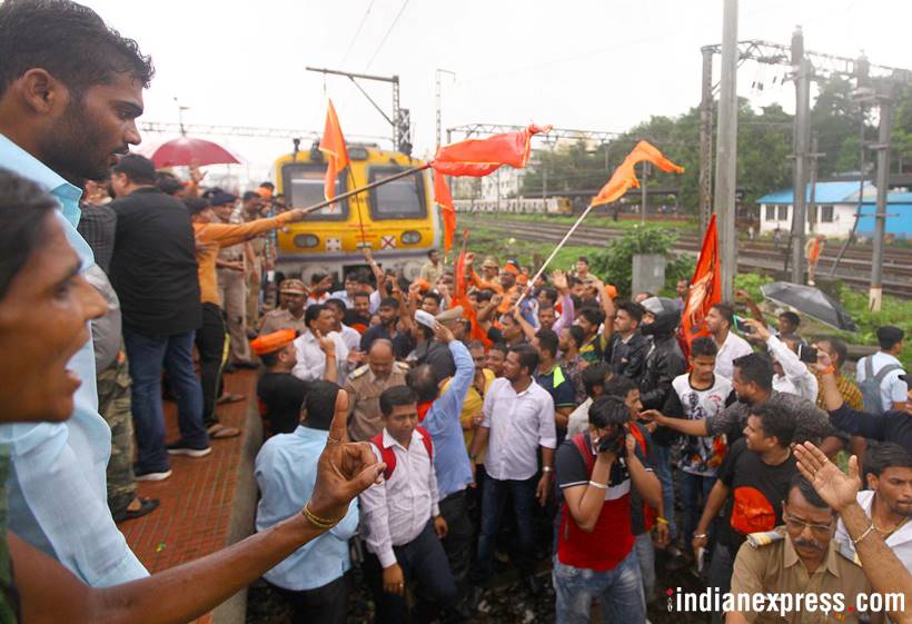 This is the violence that led to Maratha outfits withdrawing quota stir