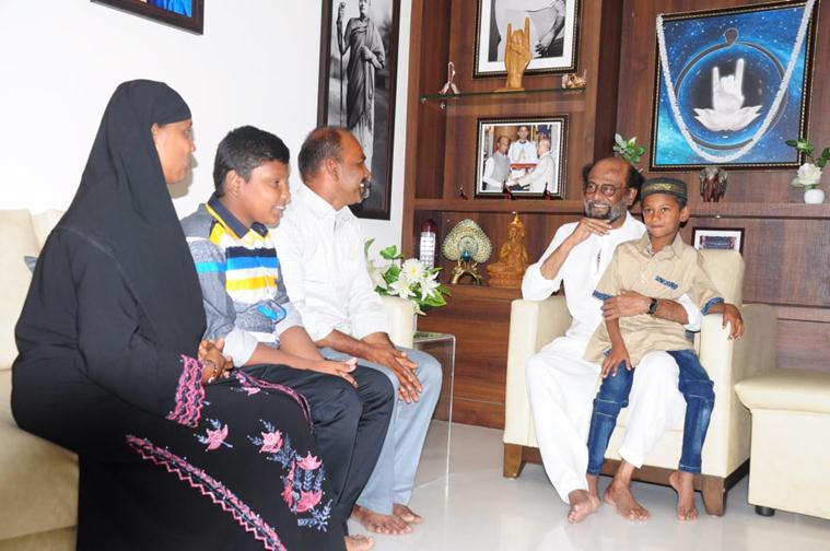 7-year-old boy Yasin, rajinikanth