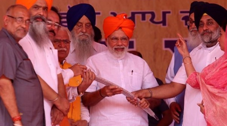 PM Modi points to Haryana’s ranking, taunts Punjab on ease of doing business