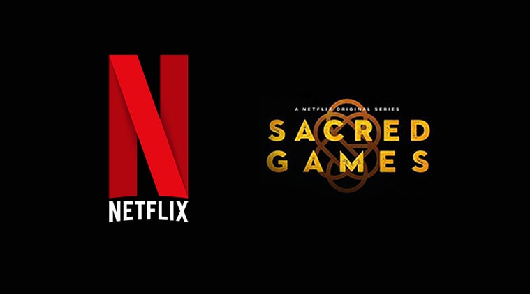 Sacred games logo wallpaper stencil design 2019