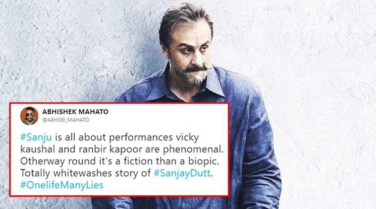 Sanju whitewashes Sanjay Dutt s wrongdoings say Twitterati