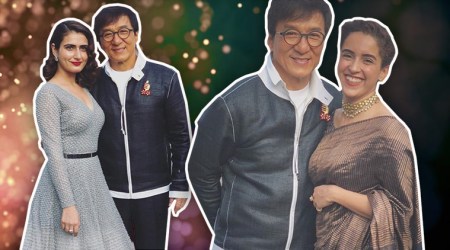 The ‘Dangal’ sisters look lovely as they pose with Jackie Chan in China