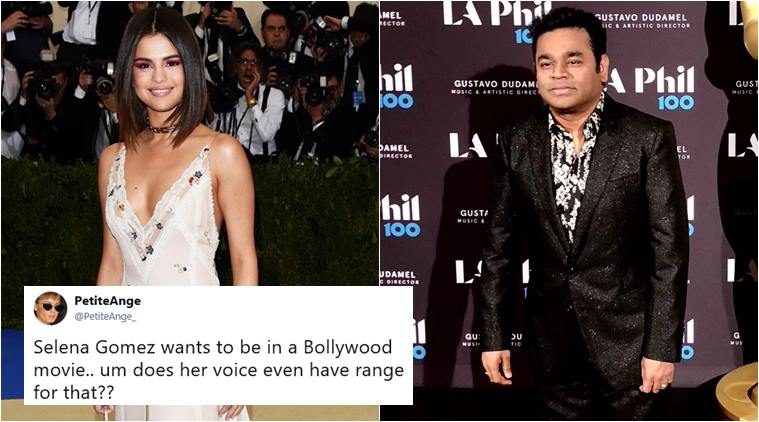 Selena Gomez Wishes To Collaborate With Ar Rahman For A Bollywood Song Gets Mixed Reactions Online Trending News The Indian Express