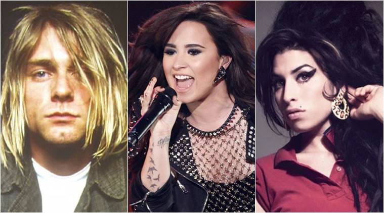 lovato, lovato hosital, lovato drugs, music and drugs, songs about drugs, music and drugs, emnimen, kurt cobain and drugs, indian express, indian express news