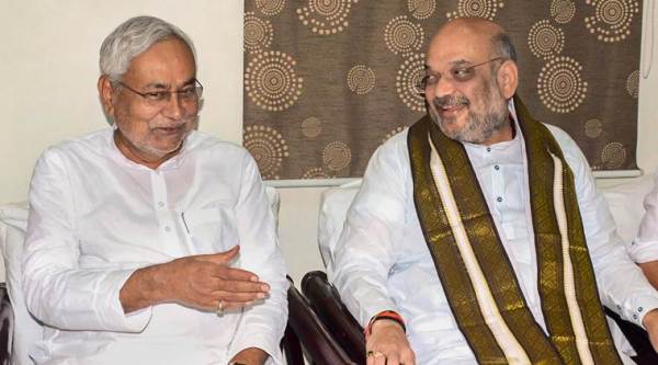 Amit Shah, Nitish Kumar meet, likely to discuss seat-sharing for 2019 Lok Sabha elections 