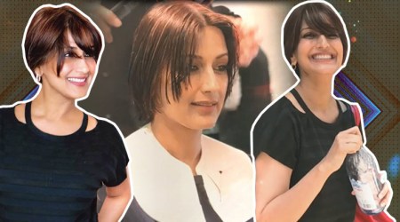Sonali Bendre battles cancer with a bright smile and short, funky haircut