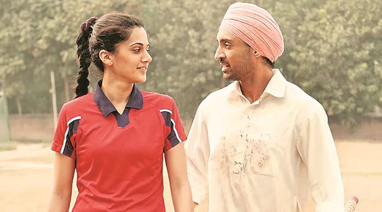 Indian film actor Diljit Dosanjh with Tapsee Pannu pose during trailer  launch of their upcoming film Soorma, the film Biopic of Hockey player  Sandeep Singh in Mumbai Stock Photo - Alamy