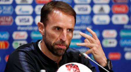 Soccer Football - World Cup - England Press Conference - Luzhniki Stadium, Moscow, Russia - July 10, 2018   England manager Gareth Southgate during the press conference   REUTERS/Maxim Shemetov