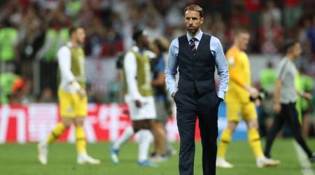 Soccer Football - World Cup - Semi Final - Croatia v England - Luzhniki Stadium, Moscow, Russia - July 11, 2018  England manager Gareth Southgate looks dejected after the match   REUTERS/Carl Recine