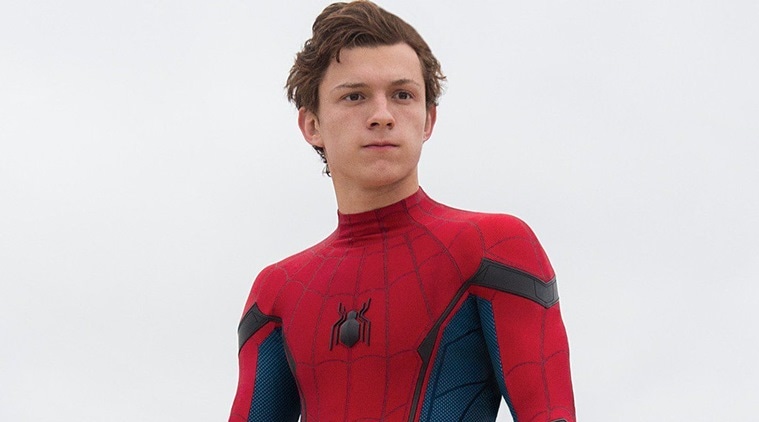 tom holland as spider-man in spiderman home homecoming