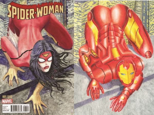 spiderwoman, spiderman, Marvel comics