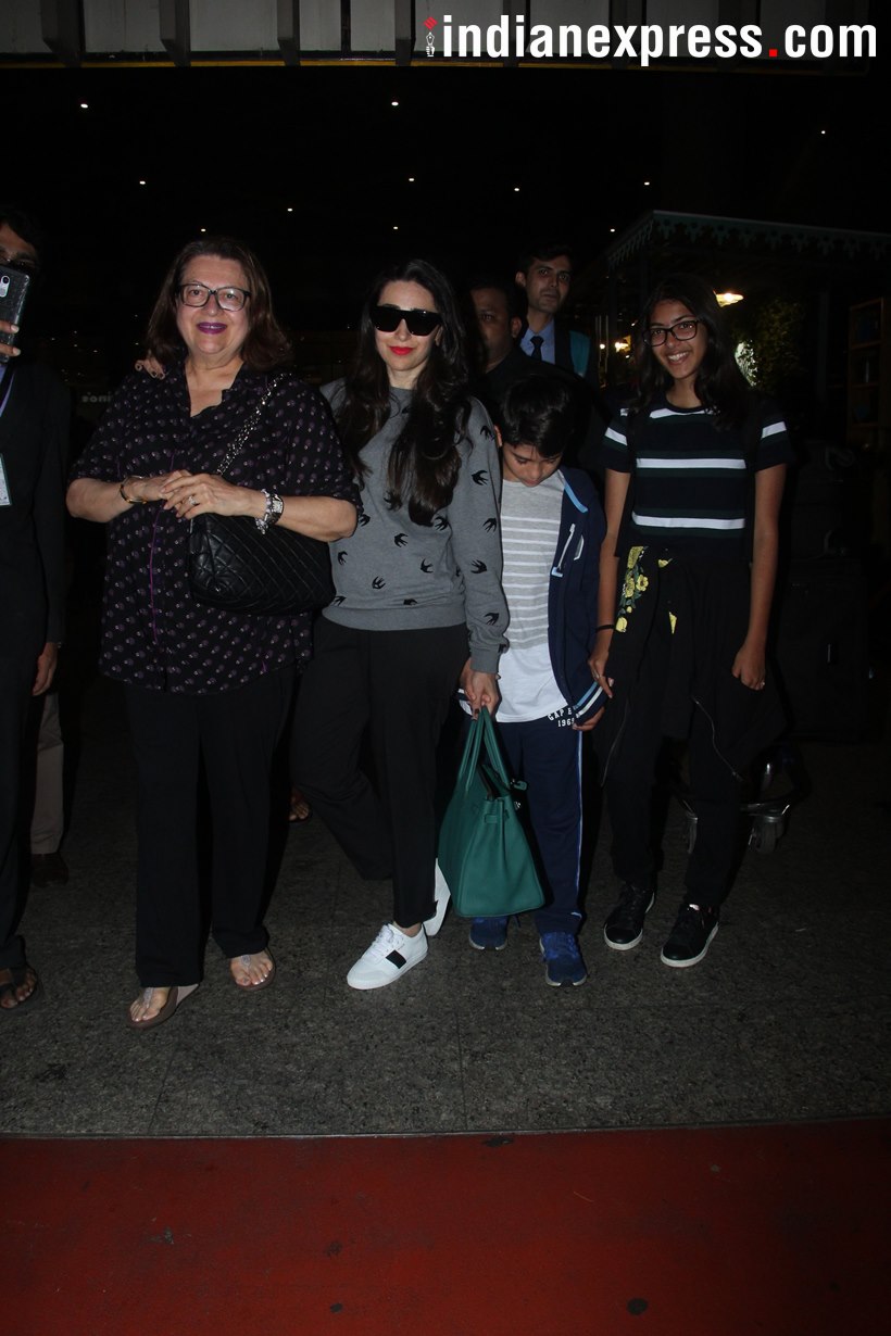 karisma with family