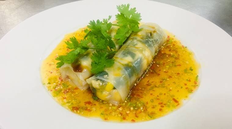 Steamed Corn and Greens Popiah, Steamed Corn n Greens Popiah recipe, easy recipe snacks, dinner recipes, corn and greens popiah recipes, indian express, indian express news