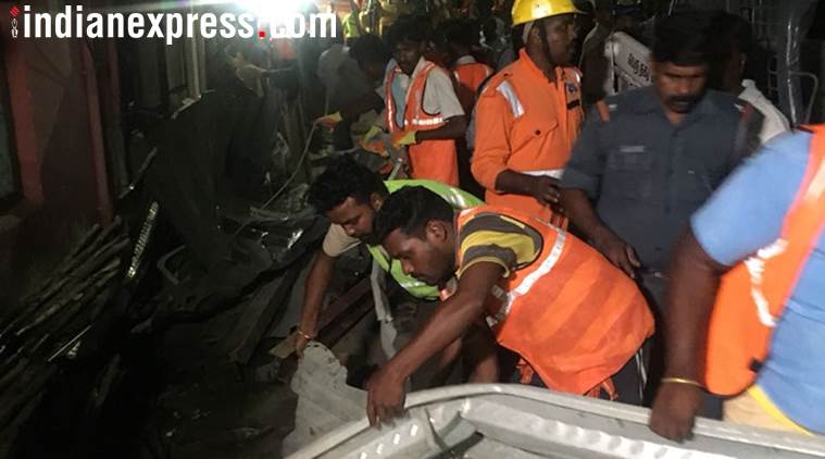 Chennai: An under-construction building collapsed in Kandanchavadi area of Chennai, leaving 17 people injured.
