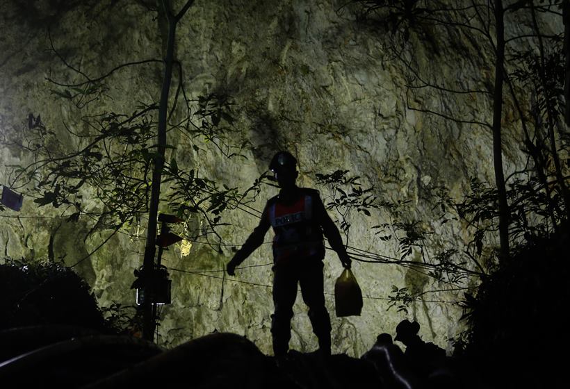 Long rescue ahead for Thai soccer team trapped in cave