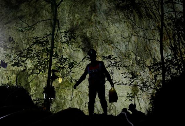Long rescue ahead for Thai soccer team trapped in cave