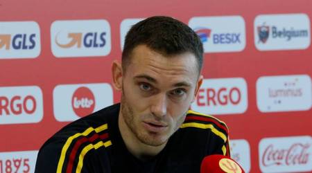 Soccer Football - World Cup - Belgium Press Conference - Belgium Training Camp, Dedovsk, Russia - July 8, 2018   Belgium's Thomas Vermaelen during the press conference   REUTERS/Sergei Karpukhin
