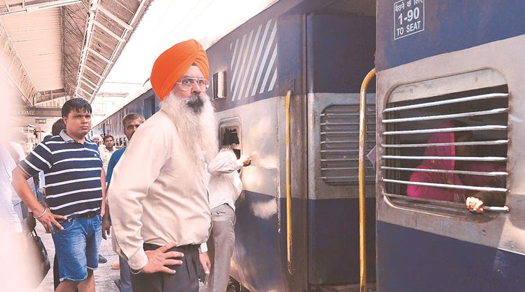 Amritsar-Lalkuan Express catches fire in Ambala Cantt, no casualty