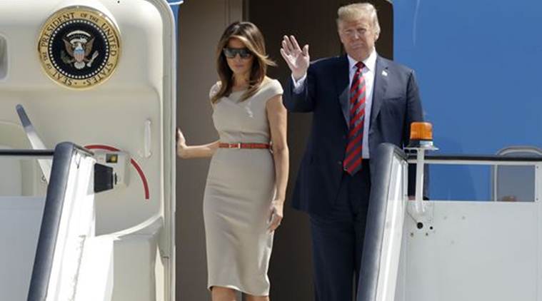 donald trump uk visit, donald trump theresa may, trump uk visit, trump britain, trump nato summit, brussels nato summit, trump uk protest, us president uk visit