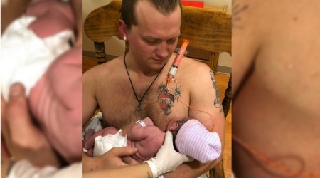 breastfeeding, dad, baby
