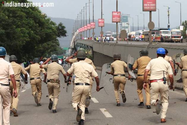 This is the violence that led to Maratha outfits withdrawing quota stir