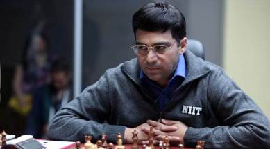 Viswanathan Anand (India) seen during the tenth match of the World Chess  Championship 2008 against Vladimir Kramnik (Russia) at 'Bundeskunsthalle'  in Bonn, Germany, 27 October 2008. Anand leads the overall ranking with