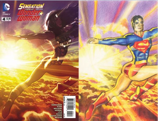 Superman, Wonder woman, comics, 