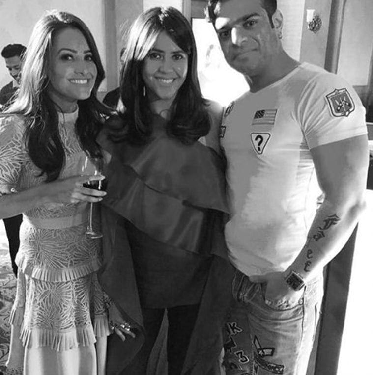 karan patel, anita hassanandani and ekta kapoor