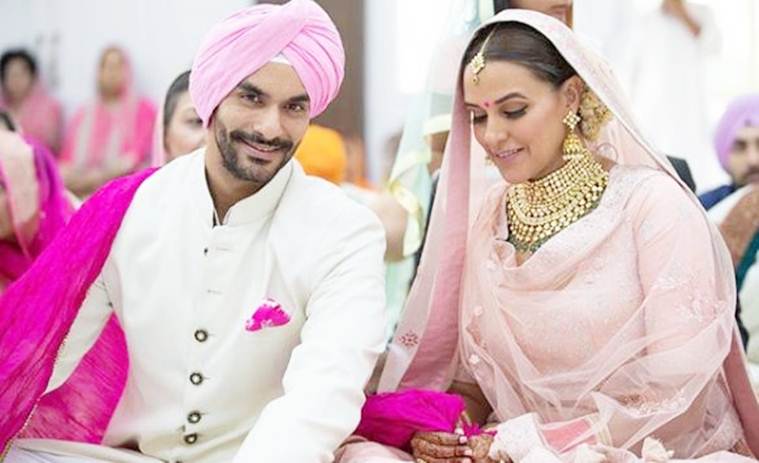 neha dhupia ties the knot with angad bedi