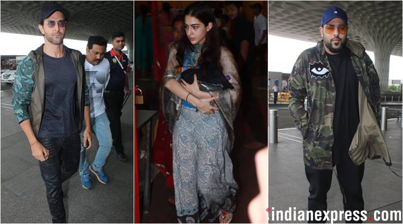 sara ali khan, hrithik roshan and badshah