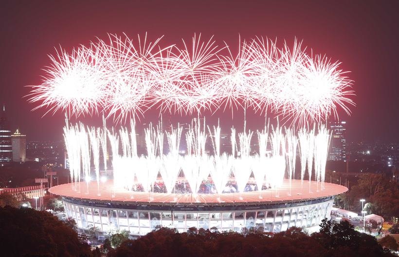 Neeraj Chopra leads India in fireworksfilled Asian Games opening