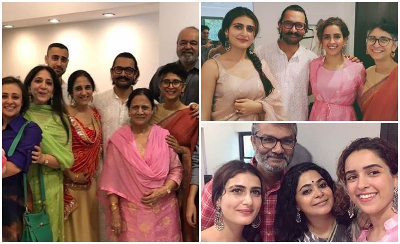aamir khan,Fatima Sana Sheikh, Sanya Malhotra eid celebrations inside photos