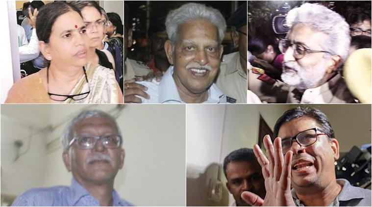 elgaar parishad probe, opposition slams bjp, opposition activists' arrest, congress activists's arrest, indian express news