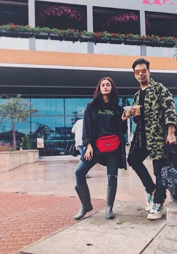 Alia Bhatt, Karan Johar.