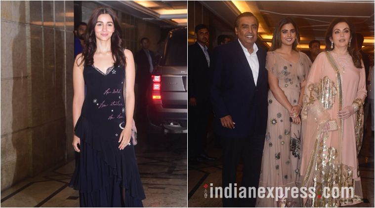 the ambanis and alia bhatt at priyanka's bash