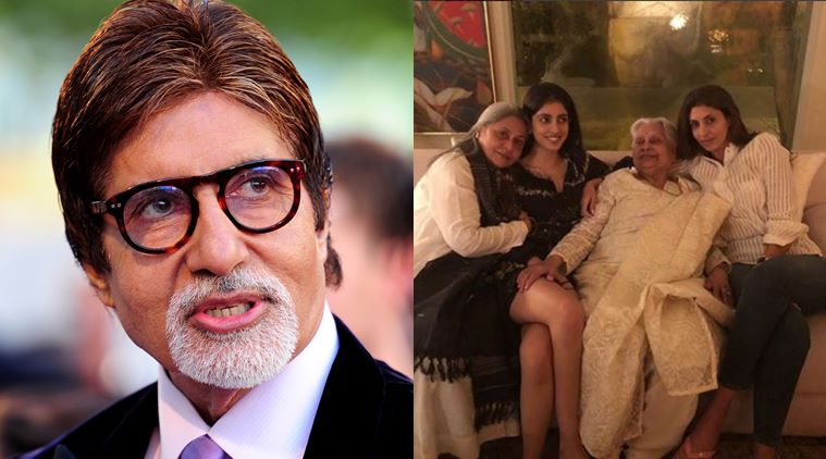 amitabh bachchan posts an adorable photo showing four generation of women in his life