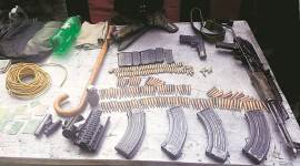 ATS claimed to have seized 10 countrymade pistols, one countrymade katta (firearm), one air pistol, 10 pistol barrels, six half-made pistol bodies, half-made countrymade firearms and cartridges, magazines and a chopper from Gondhalekar’s house. (Representational)