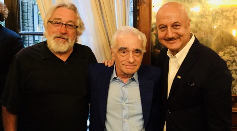 anupam kher with martin scorsese and robert de niro
