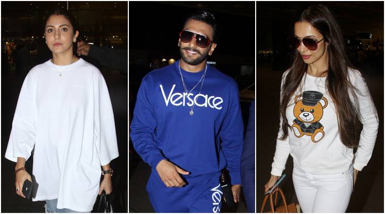 Best airport looks, Best airport looks bollywood, Anushka Sharma, Ranveer Singh, Malaika Arora, Alia Bhatt, Sophie Choudry, celeb fashion, bollywood fashion, indian express, indian express news