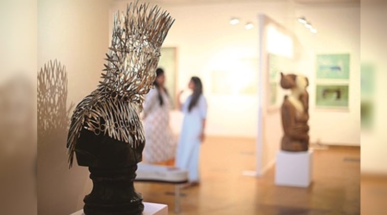 Delhi Contemporary Art Week, indian habitat centre, delhi galleries, art galleries in delhi, visual art galleries in delhi, shrine empire gallery, art exhibitions in delhi, indian express news