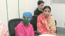 Apurva Sanade, 12, underwent bone marrow transplant. (Express photo)