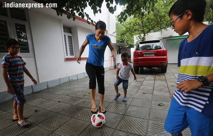 This is how Mary Kom spends quality time with her children