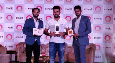 Conekt Gadgets, Rohit sharma, mobile chargers, wireless charger, earphones, power banks, car mount, mobile accessories, Conekt india launch