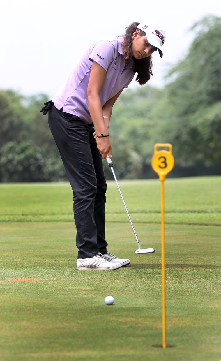 Diksha Dagar, 17, disability to pursue golf Asiangames