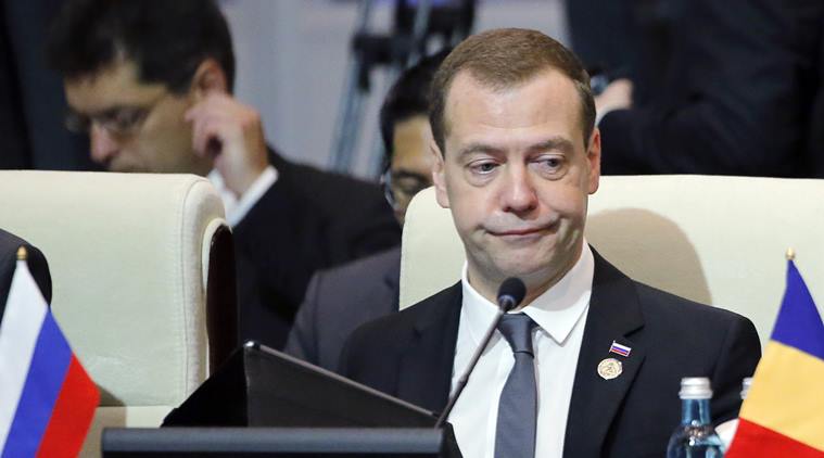The warning, from Prime Minister Dmitry Medvedev, reflects Russian fears over the impact of new restrictions on its economy and assets, including the ruble which has lost nearly six percent of its value this week on sanctions jitters.