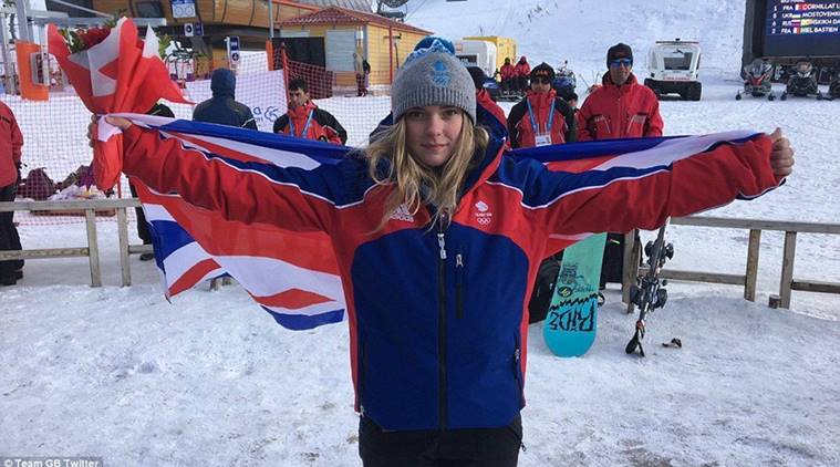 Britain's snowboarder Ellie Soutter