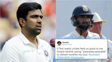 india vs england, ind vs eng, india tour of england 2018, ind vs eng 1st test, Dinesh Karthik, R Ashwin, Dinesh Karthik tamil, indian express, indian express news