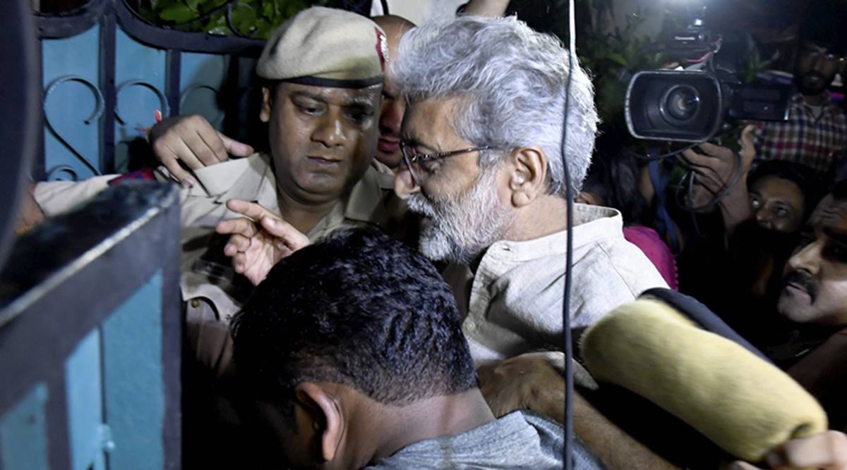 Gautam Navlakha arrest, delhi high court activist arrest, pune police activists, pune police navlakha, indian express, delhi high court activists, delhi high court navlakha, elgaar parishad, bhima koregaon